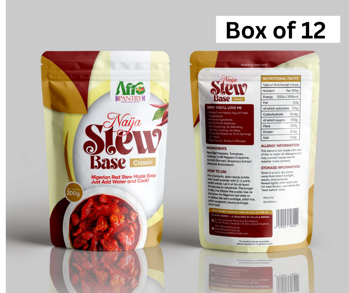 Naija Stew Base – Box of 12 (Bulk Pack)